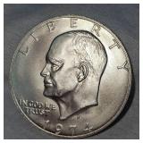 1974 S Ike Silver Proof Dollar BU 40%