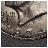 1974 S Ike Silver Proof Dollar BU 40%