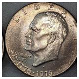 Lot of 6 Ike Dollars in XF Condition