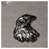 1 ounce Silver Bald Eagle Head Poured Ingot, .999 Silver