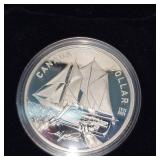 2021 1 oz Silver Proof $1 100th Anniversary Blue Nose