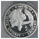 2020 1oz African Leopard Silver Coin
