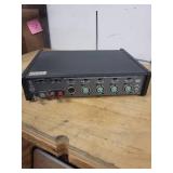 Shure M267 Series Audio Mixer with VU Meter, Damaged Power Cord