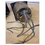 Lot of 2 Vintage Electrical Motors with Mounting Plates