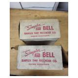 Set of 2 Simplex STR 6 Inch Vibrating Bells with Original Boxes