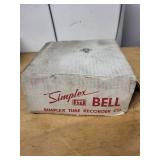 Simplex STR 6 Inch Red Electric Bell, Single Stroke, 240V, Unopened