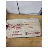 Simplex STR 6 Inch Red Electric Bell, Single Stroke, 240V, Unopened