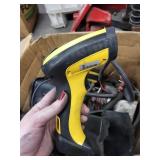 Box of Used Industrial Barcode Scanners and Automotive Parts