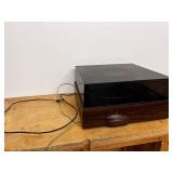 Garrard Zero 100C Vintage Turntable with Wood Plinth and Dust Cover