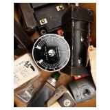 Box of Industrial Electrical Parts and Controls Including Allen-Bradley, Relays, Adapters, and Connectors