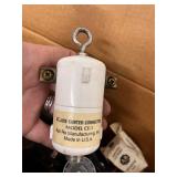 Box of Industrial Electrical Parts and Controls Including Allen-Bradley, Relays, Adapters, and Connectors