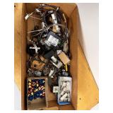 Box of Assorted Hardware and Electrical Connectors
