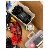 Assorted Electrical Parts and Hardware Lot with Terminal Kit and Connectors