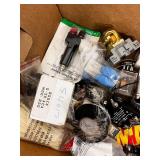 Box of Assorted Industrial Electrical and Pressure Components