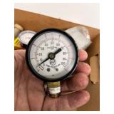 Box of Assorted Industrial Electrical and Pressure Components