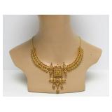 Genuine 22K Gold Necklace w/Rubies