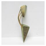Wonderful Large Signed 14K Gold & Titanium Sculptural Brooch by Jean-Yves Nantel