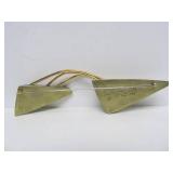 Wonderful Large Signed 14K Gold & Titanium Sculptural Brooch by Jean-Yves Nantel