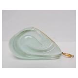 Large Genuine 18K Gold & Sculpted Gemstone Designer Pendant - Forme Livre by Burle Marx