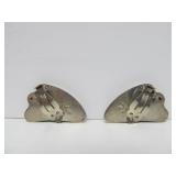 Large Sterling Silver & Cloisonné Enamel Necklace & Earring Set Signed "BW"