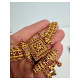 Genuine 22K Gold Necklace w/Rubies
