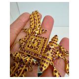 Genuine 22K Gold Necklace w/Rubies