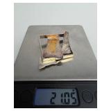 Gorgeous Sculptural Modernist Sterling Silver & 14K Gold Brooch