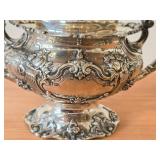 6 1/2" 767-grams Sterling Silver Plated Holloware Sugar Bowl - Francis I by Reed & Barton #570A
