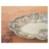 443-grams Engraved - Give This Day Our Daily Bread Sterling Silver Bread Tray - Francis I by Reed & Barton (design by Ernest Meyers 1907) #X568 11 3/4" x 7 1/2"