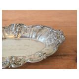 443-grams Engraved - Give This Day Our Daily Bread Sterling Silver Bread Tray - Francis I by Reed & Barton (design by Ernest Meyers 1907) #X568 11 3/4" x 7 1/2"