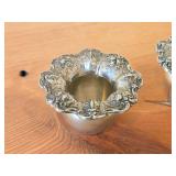 Lot of (2) 159-grams (total) Sterling Silver Toothpick Holders - Francis I by Reed & Barton #X57 2 1/4" x 3 1/2"