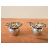 Lot of (2) 162-grams (total) Sterling Silver Toothpick Holders - Francis I by Reed & Barton #X57 2 1/4" x 3 1/2"