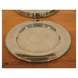 Lot of (6) 6" 610-grams (total) Silverplated Bread Plates - Monogram F by W.M. A. Rogers
