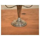 Lot of (2) 819-grams (total) Sterling Silver / Bronze Base w/ Weighted Core Candleabra by Heintz Art Metal Shop 8" x 7 1/2"