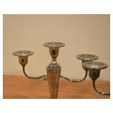 Lot of (2) 819-grams (total) Sterling Silver / Bronze Base w/ Weighted Core Candleabra by Heintz Art Metal Shop 8" x 7 1/2"