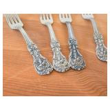 Lot of (4) 7 1/2" 244-grams (total) Sterling Silver Dinner Forks - Francis I by Reed & Barton