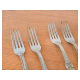 Lot of (4) 7 1/2" 241-grams (total) Sterling Silver Dinner Forks - Francis I by Reed & Barton