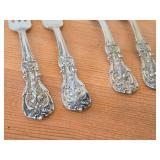Lot of (4) 7 1/2" 241-grams (total) Sterling Silver Dinner Forks - Francis I by Reed & Barton