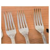 Lot of (5) 7 1/2" 299-grams (total) Sterling Silver Dinner Forks - Francis I by Reed & Barton