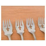 Lot of (4) 6-1/8" 149-grams (total) Sterling Silver Salad Forks - Francis I by Reed & Barton