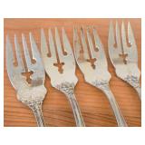 Lot of (4) 6-1/8" 151-grams (total) Sterling Silver Salad Forks - Francis I by Reed & Barton