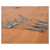 Lot of (4) 95-grams (total) Sterling Silver Forks - Lemon / Hors d
