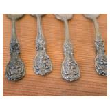 Lot of (4) 5 1/4" 112-grams (total) Sterling Silver Ice Cream Forks - Francis I by Reed & Barton