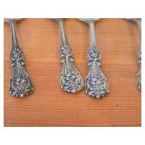 Lot of (4) 7 1/4" 240-grams (total) Sterling Silver Dessert / Soup Spoons - Francis I by Reed & Barton (oval)