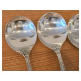 Lot of (4) 5-7/8" 167-grams (total) Sterling Silver Cream Soup Spoons - Francis I by Reed & Barton