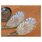 144-grams (total) Sterling Silver (2) Sugar Shell Spoons and (2) Pierced Bonbon Spoons - Francis I by Reed & Barton