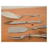 516-grams (total) Sterling Silver Sterling Silver Fish Server 11-3/4", Fish/Cake Knife with Mirrorstele Sterling Handle 10-3/4", Lasagna Server 9-7/8" - Francis I by Reed & Barton