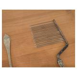 306-grams (total) Sterling Silver Cake Breaker 11", Pastry / Pie Server 10-1/2", Gorham Saxon Stag Cake/Pie Server 11"