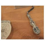 306-grams (total) Sterling Silver Cake Breaker 11", Pastry / Pie Server 10-1/2", Gorham Saxon Stag Cake/Pie Server 11"