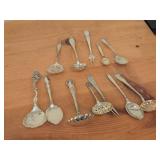 Lot of (12) 357-grams (total) Sterling Silver Flatware - Ladles, Servers